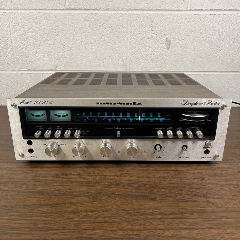 MARANTZ 2250B Vintage Receiver Classic Stereo Hi-Fi ⚠️ MISSING 2 KNOBS – VIDEO!