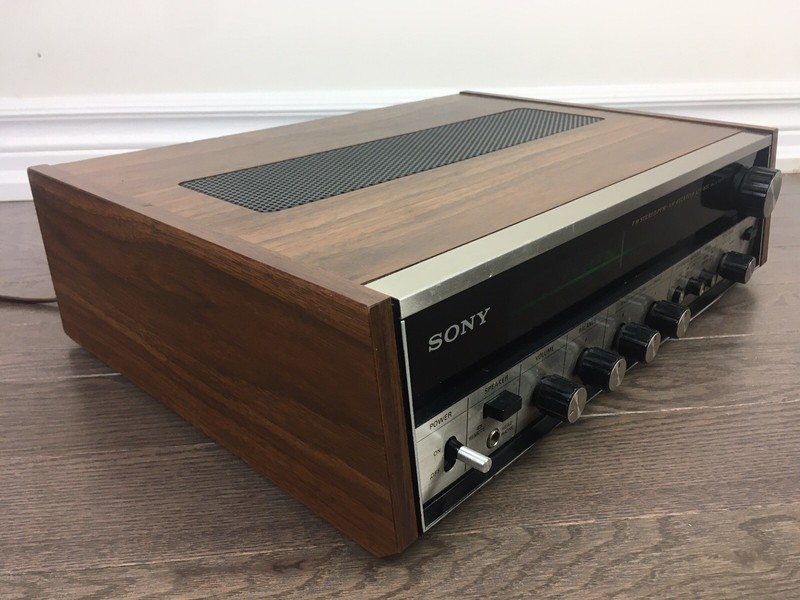 SONY STR-230A AM/FM Stereo Receiver Wooden Book-Shelf 1972 Japan Vintage RARE gallery