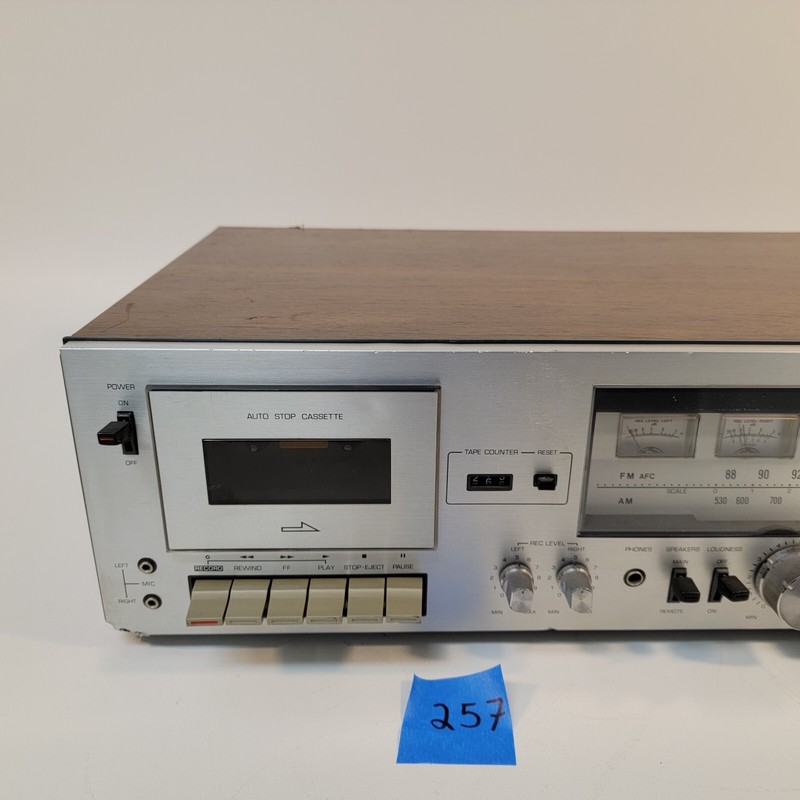 Vintage Panasonic SE-4608D AM/FM/Cassette Tuner Combo Stereo Silver Face AS IS gallery
