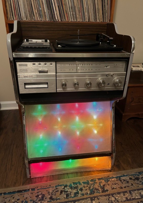 Wards Airline stereo system VINTAGE lighted LIGHT SHOW LIGHTSHOW GMJ2930 RARE!!