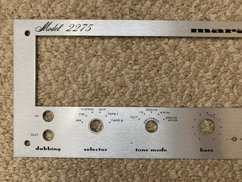 Original Marantz 2275 Receiver Front Panel Faceplate silver gallery