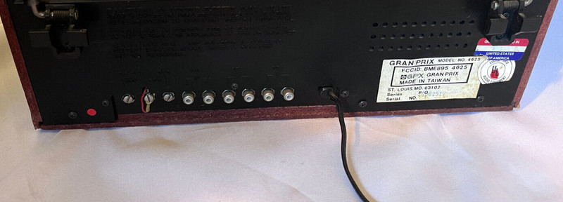 Rare Vtg GPX Grand Prix Model 4625 AM/FM Stereo Receiver Phono Cassette Tested gallery