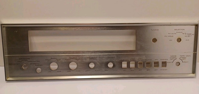 Vintage Pioneer SX 1000TW Stereo Receiver Faceplate