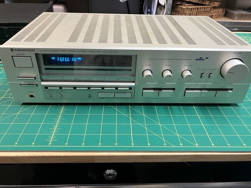 KENWOOD KR-820 VINTAGE AM/FM STEREO RECEIVER – TESTED