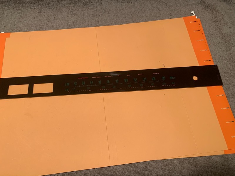 Sansui QRX-5500 Quad Receiver Parting Out Tuning Dial Plastic Scale
