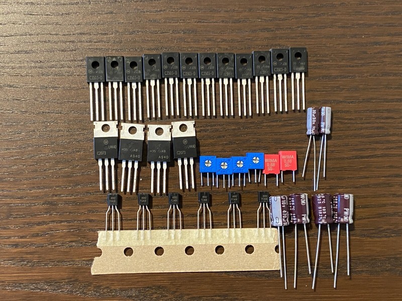 Pioneer SX-1050 Amp Board Rebuild Kit AWH-047 Recap & Repair Kit Complete!