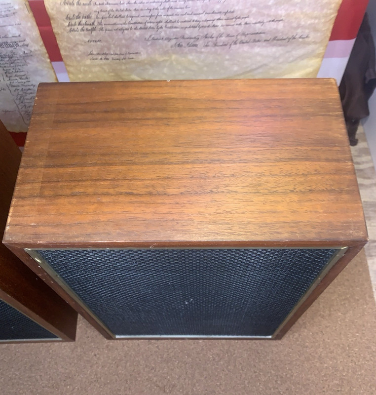 1970's "The Broadmoor" Wood Stereo Receiver & 8 Track Tape Player, and Speakers gallery