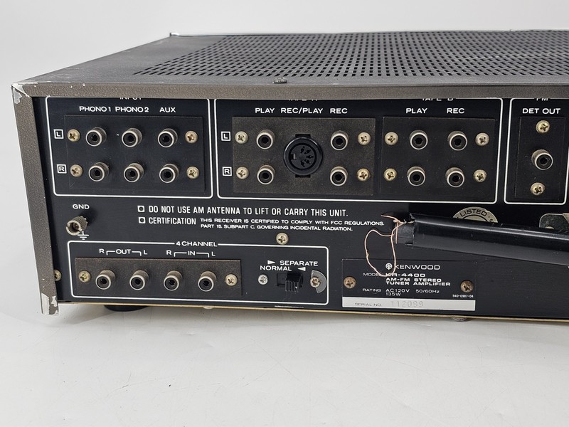 Kenwood KR-4400 25 Watts Corded AM/FM Audio Video Stereo Receiver gallery