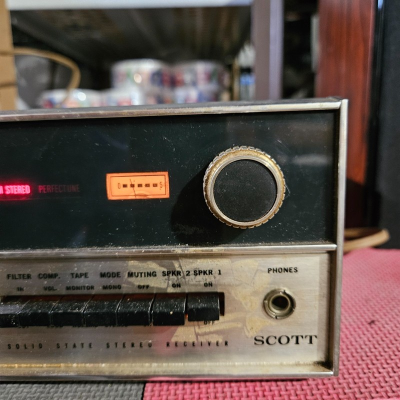 Vinatge Scott Stereomaster 382 -C Ampilifer Receiver Working project see videos gallery