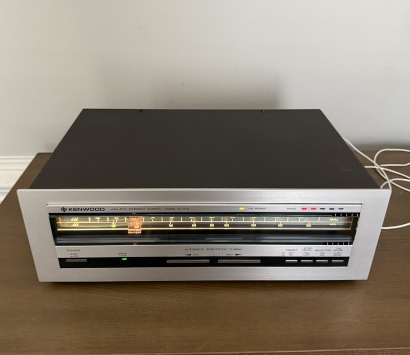 Vintage Kenwood KT-413 AM FM Stereo Tuner Audiophile Receiver Tested Working