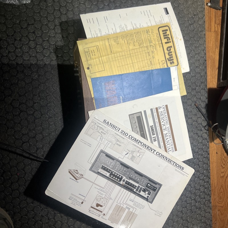 Sansui 210 Receiver Japan with Original paperwork tested working READ 1974 gallery