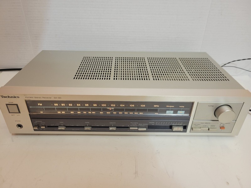 Vintage Technics SA-120 AM/FM Stereo Receiver With Manual TESTED WORKING gallery