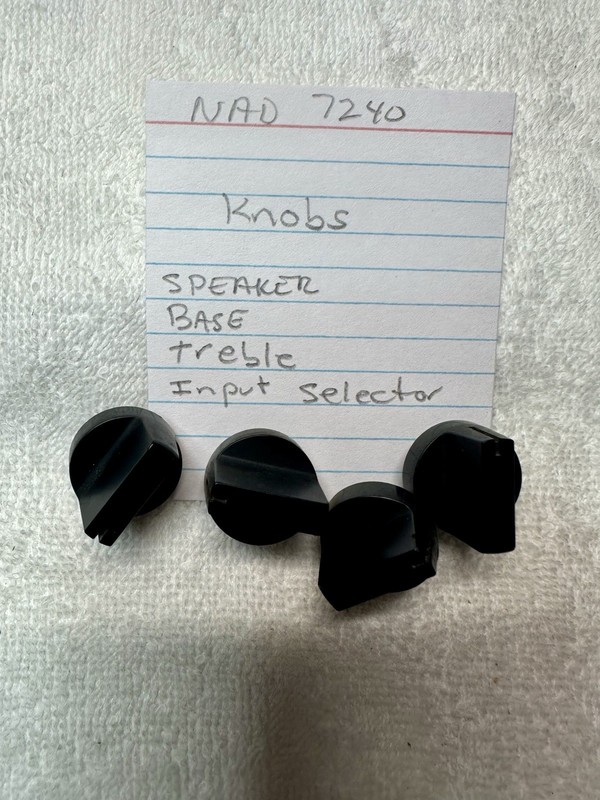 NAD 7240PE Knobs For Speaker Selection, Bass, Treble, Input Selector