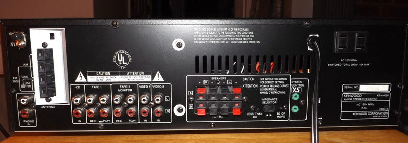 Vintage Kenwood Receiver KR-A4060 w/Remote, Unit Turns On *Not Tested* gallery