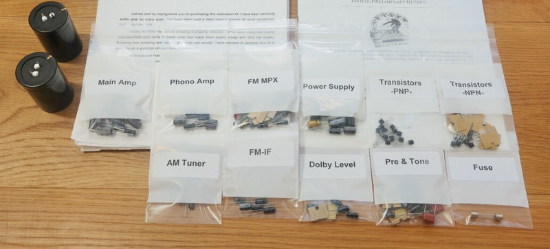 Marantz 2235 rebuild restoration recap service kit fix repair filter capacitor