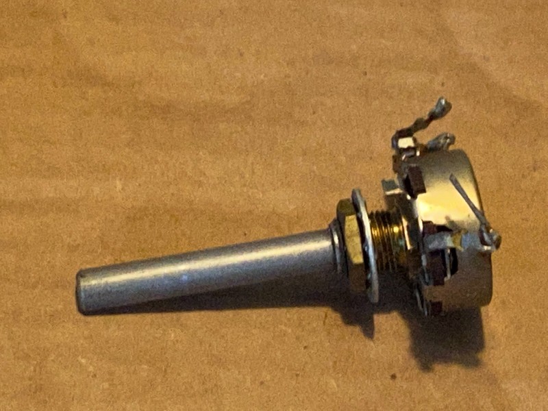 Vintage 1956 CTS Potentiometer 500k Ohms Audio Taper Guitar Pot Long w/Loudness