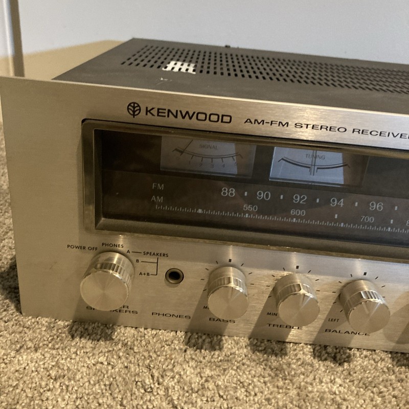 Vintage Sliver Face Kenwood KR-4070 AM/FM Stereo Receiver Tested and Working. gallery
