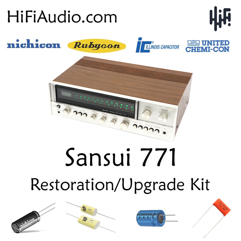 Sansui 771 rebuild restoration kit fix repair instructions filter capacitor