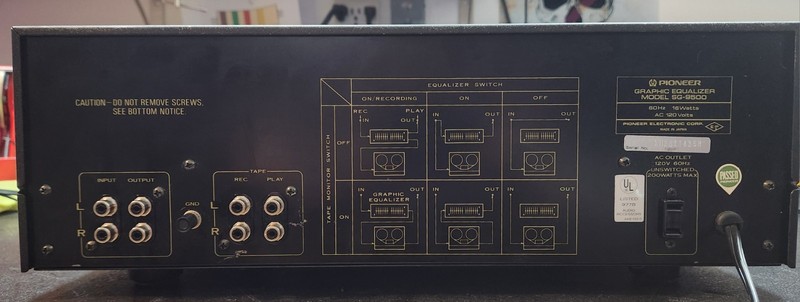 [Pro-Serviced] Pioneer SG-9500 Graphic Equalizer Fully Serviced & Recapped gallery