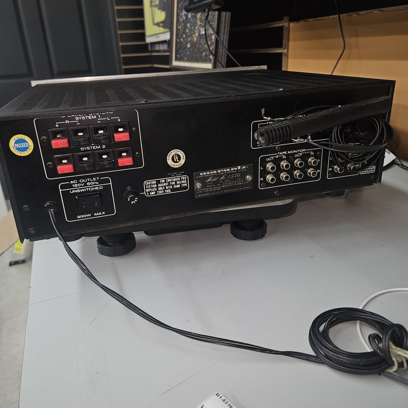 Marantz 1550 Vintage AM/FM HiFi Silver Face Stereo Receiver TESTED gallery