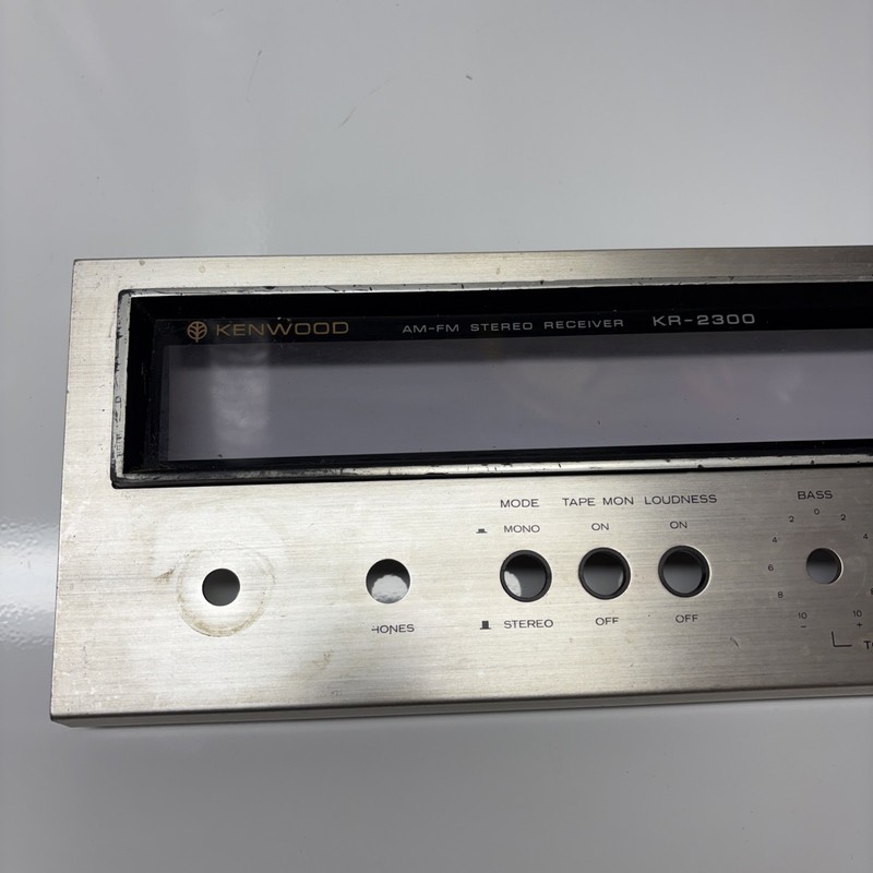 Kenwood KR-2300 AM/FM Stereo Receiver FACE PLATE & GLASS ONLY gallery