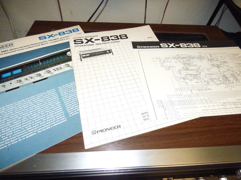 Vintage Pioneer Receiver SX-838 WORKS! see pictures receiver in mint condition gallery