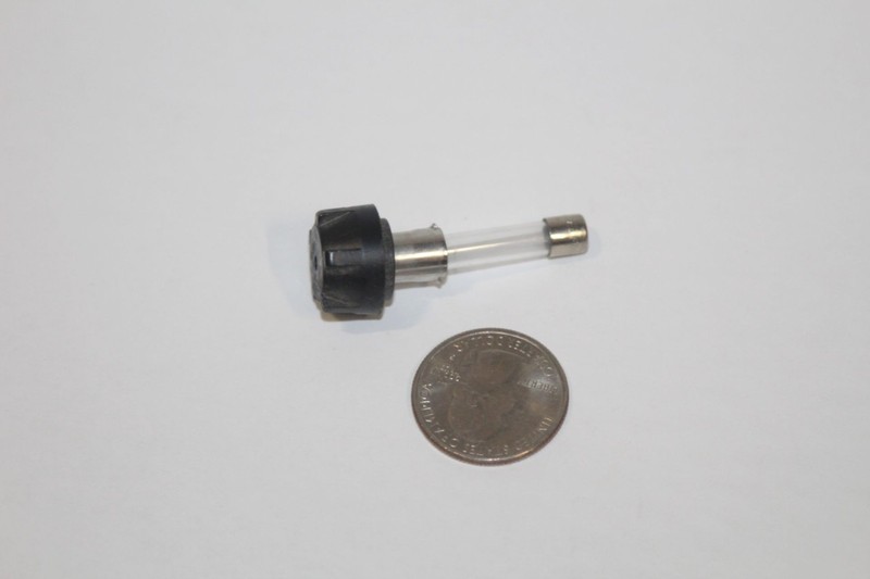 OEM Fuse Holder & 312 3AG 1.5A - Vintage Grommes Precision Receiver Amp 512 Part gallery
