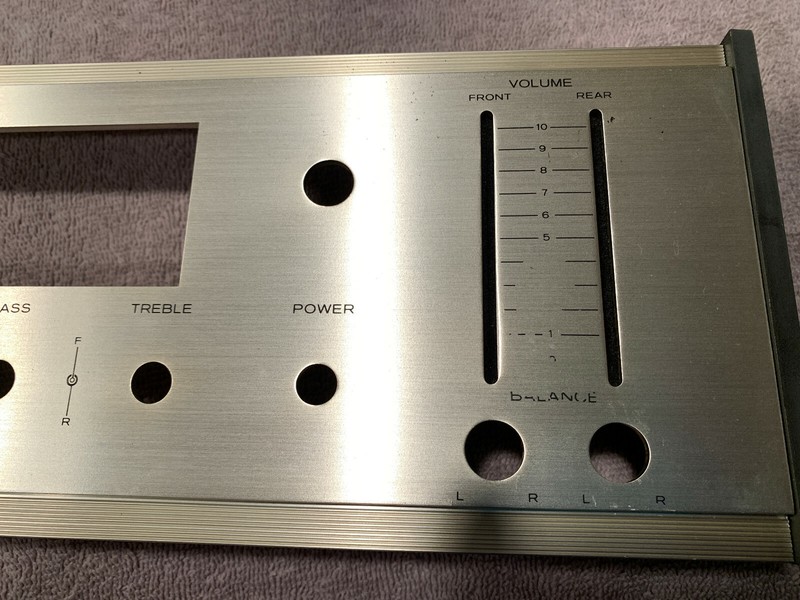 Realistic QTA-753 Vintage Quad Receiver Parting Out Faceplate (no glass) gallery