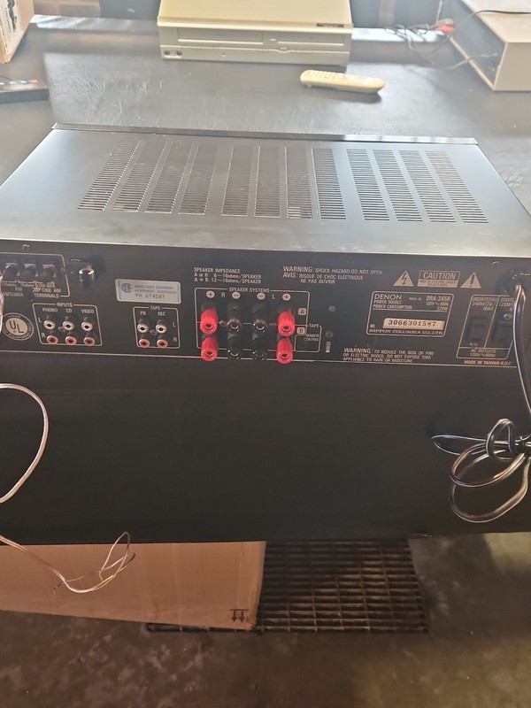 **SEE VIDEO** Denon DRA-345R Stereo Receiver, AM/FM Tuner, Phono gallery