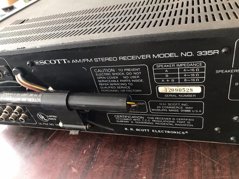 Vintage HH Scott 335R Stereo Receiver AM/FM PLEASE READ gallery