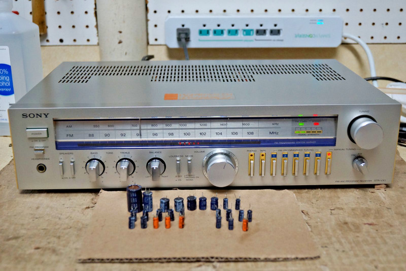 Recapped/Working Sony STR-VX1 Receiver.READ & See Pictures Of Work.