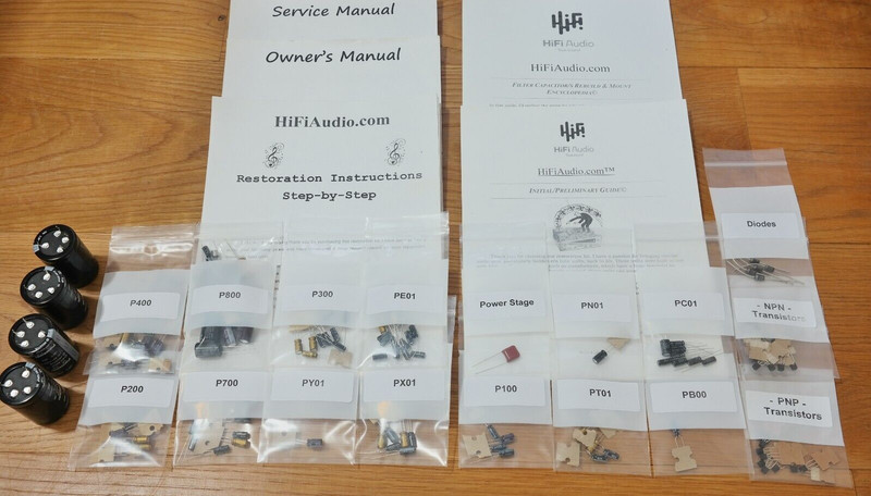 Marantz 2500 rebuild restoration recap service kit fix repair filter capacitor gallery