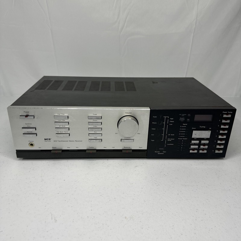 MCS Modular Component Systems Synthesized Stereo Receiver 3237 PARTIALLY TESTED