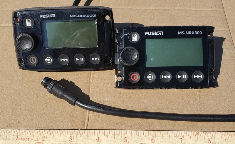 Fusion MS-NRX200i Marine Wired Remote For Stereo + MS-NRX300 Without Back