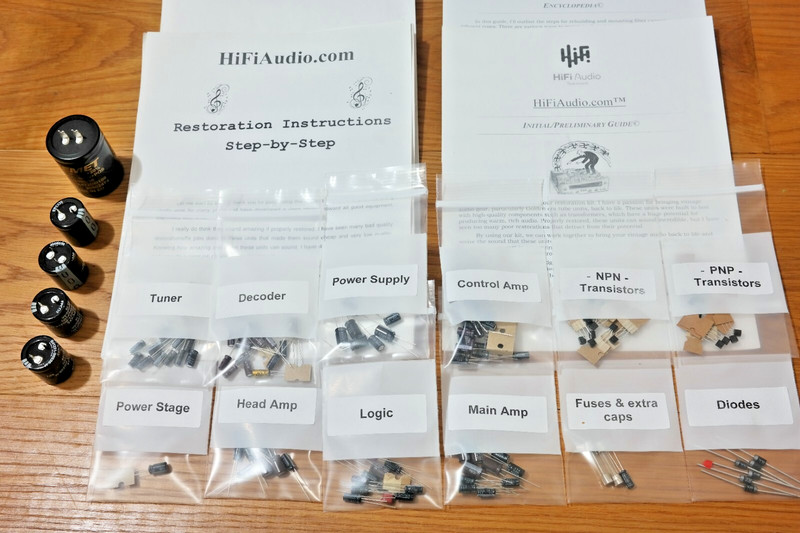 Pioneer QX-8000A rebuild restoration recap service kit repair filter capacitor gallery