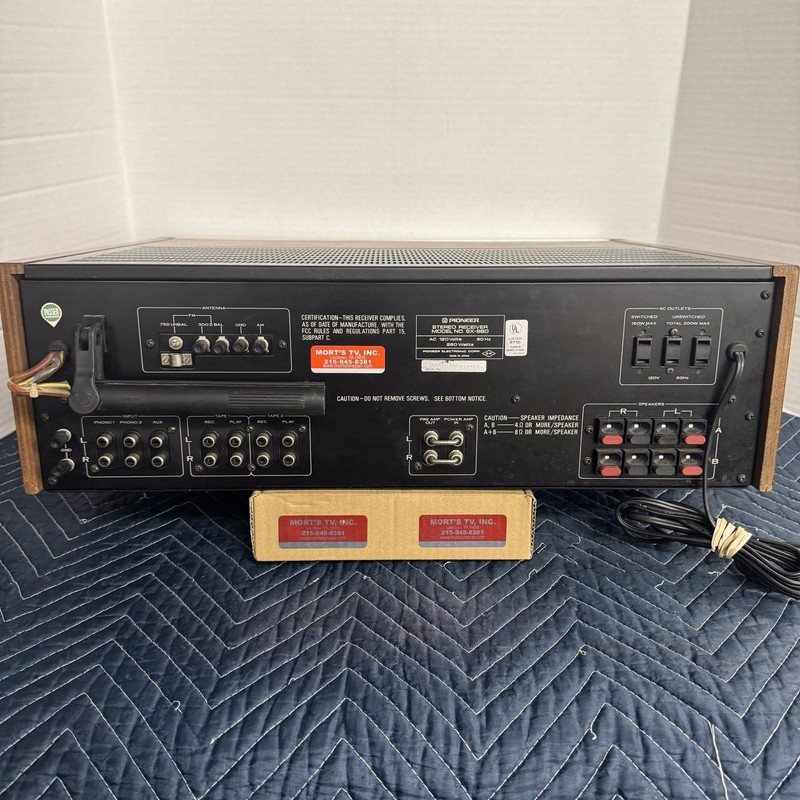 PIONEER SX-980 VINTAGE AM/FM STEREO RECEIVER - SERVICED - CLEANED - TESTED gallery
