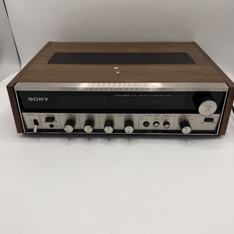 Vintage Sony HST-230A Solid State FM AM Stereo Receiver TESTED!