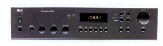 NAD 712 Stereo Receiver Amplifier Tuner