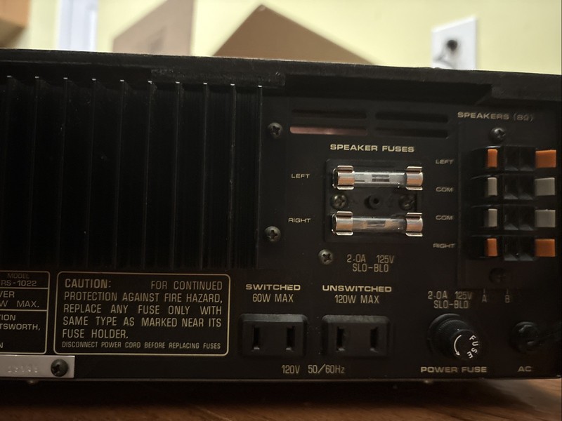 Fisher Studio-Standard Stereo Receiver 120V Vintage, Part #RS-1022 gallery
