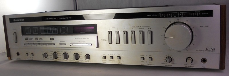 Kenwood KR-770 Vintage AM/FM 80w / Channel Stereo Receiver Tuner Amplifier Japan
