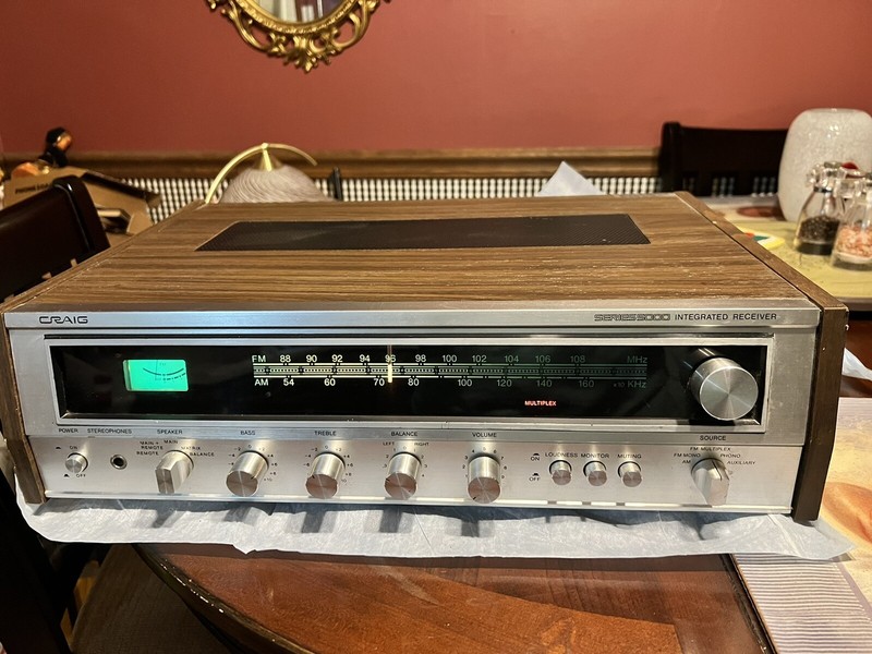 VINTAGE CRAIG 5001 STEREO RECEIVER multiplex ,￼GREAT SOUND! gallery