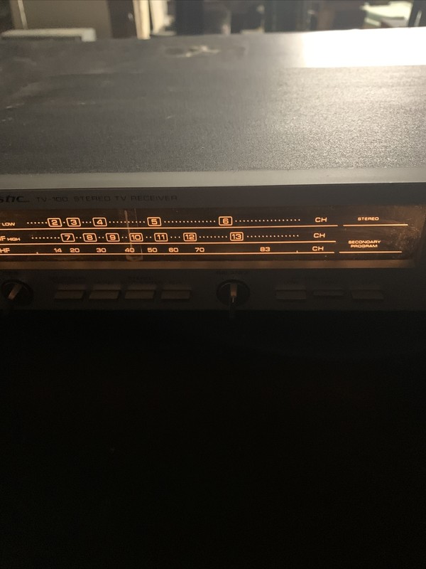Vintage Realistic TV-100 Stereo TV Reciever Amp Model 16-1284 VHF Low High UHF gallery