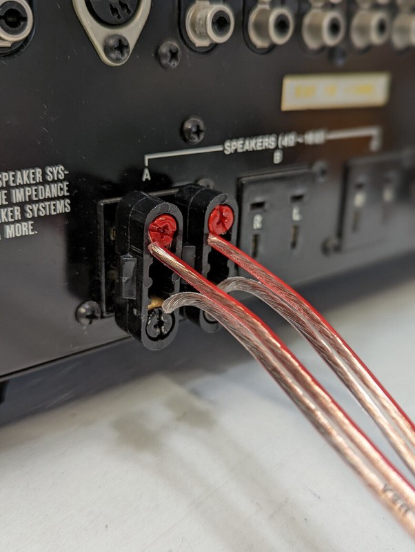 2 Pioneer SX-424 Reciever Speaker Connectors Adapter Plugs, Also Akai and Allied gallery