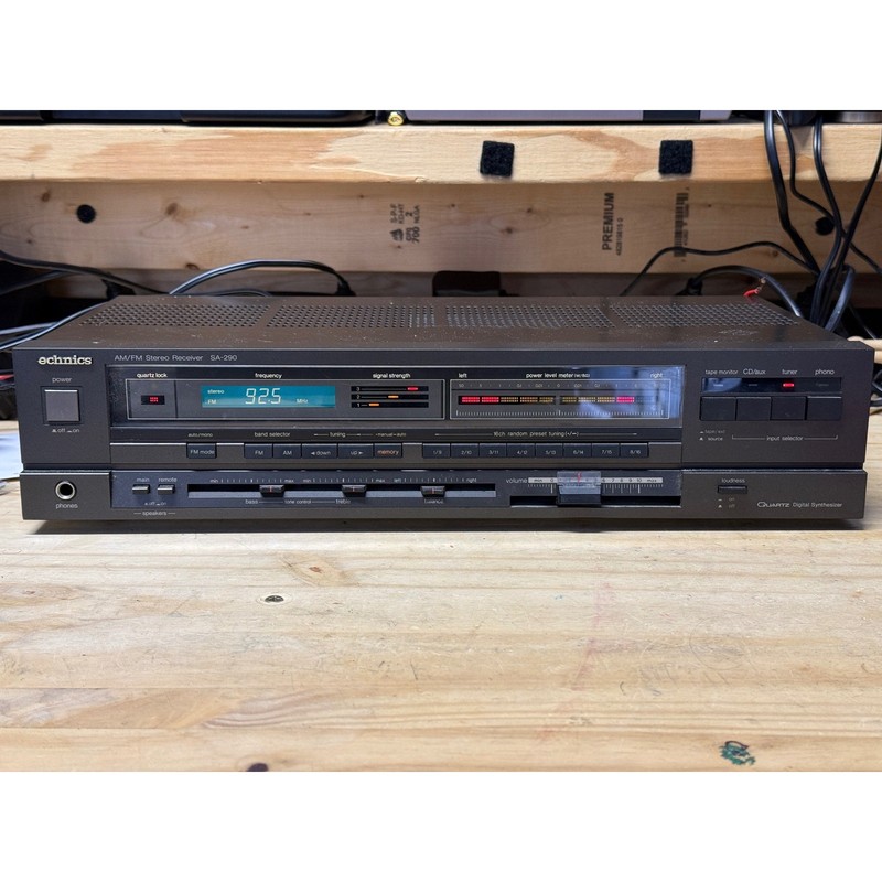 Technics SA-290 AMFM Stereo Receiver Quartz Digital Synthesizer tested works 80s gallery