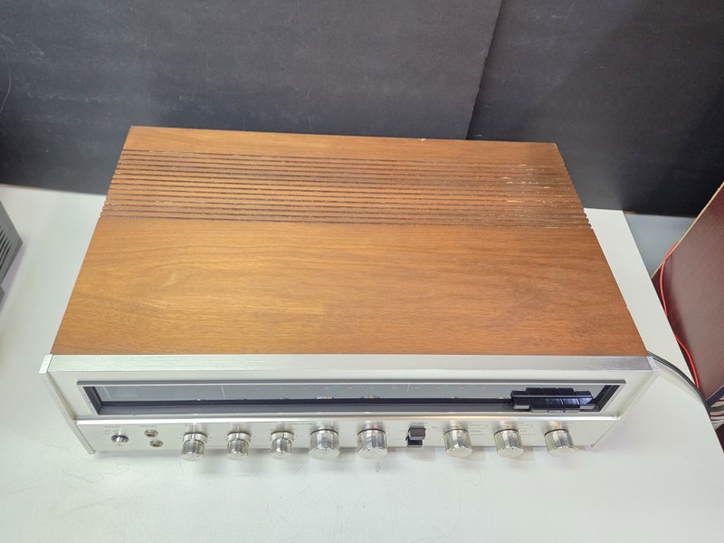 Tested Sansui QRX-3000 Quad Receiver 15W/Ch Silver Face Wood Case Warm Sound gallery