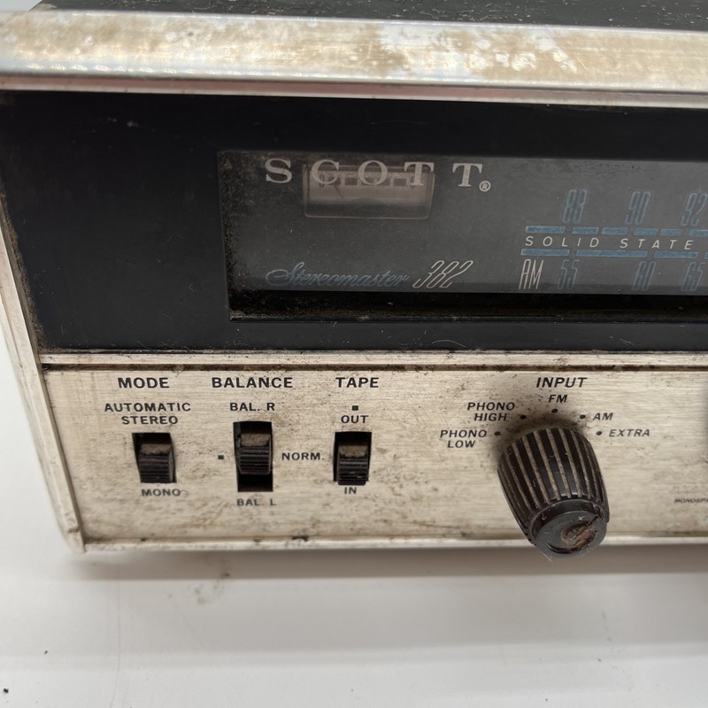 Scott Stereomaster 382 Vintage Receiver PARTS Or REPAIR gallery