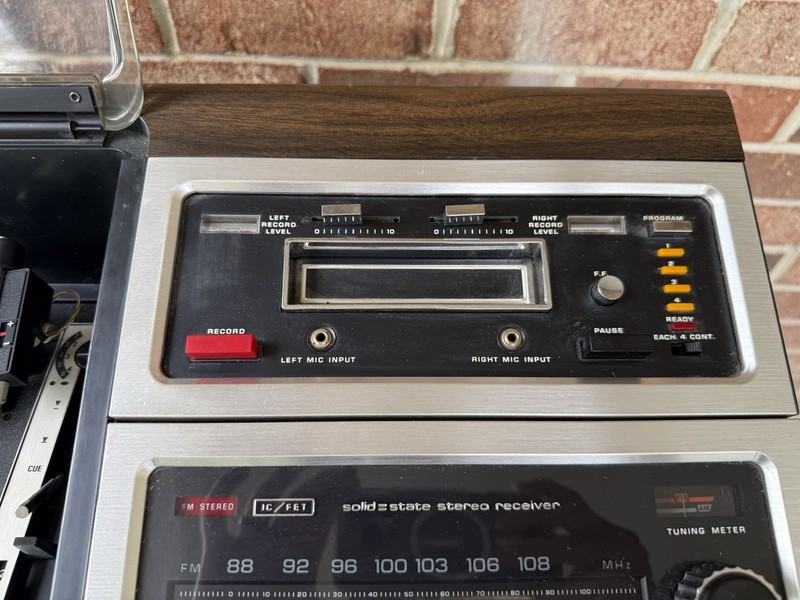 🍊Vintage 1970s Zenith Allegro Stereo System w/ AM/FM Stereo Turntable 8 Track! gallery