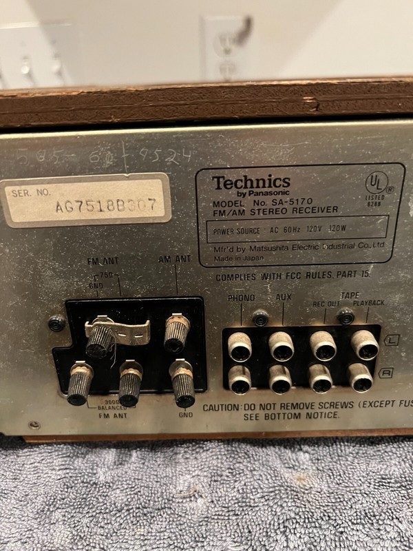 Technics SA-5170 Vintage AM-FM Stereo Receiver Panasonic Japan gallery