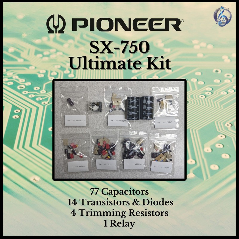 Pioneer SX-750 Receiver Ultimate Upgrade Kit Genuine Parts Restoration gallery