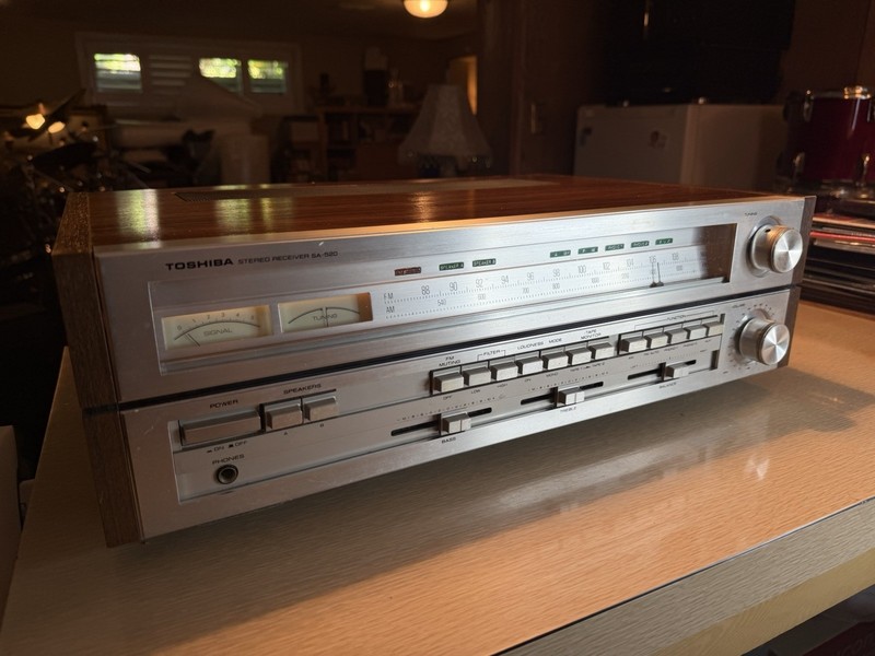 Toshiba Stereo Receiver SA-520 - Made In Japan 1976 - Serviced & Works Great🎶🔥 gallery